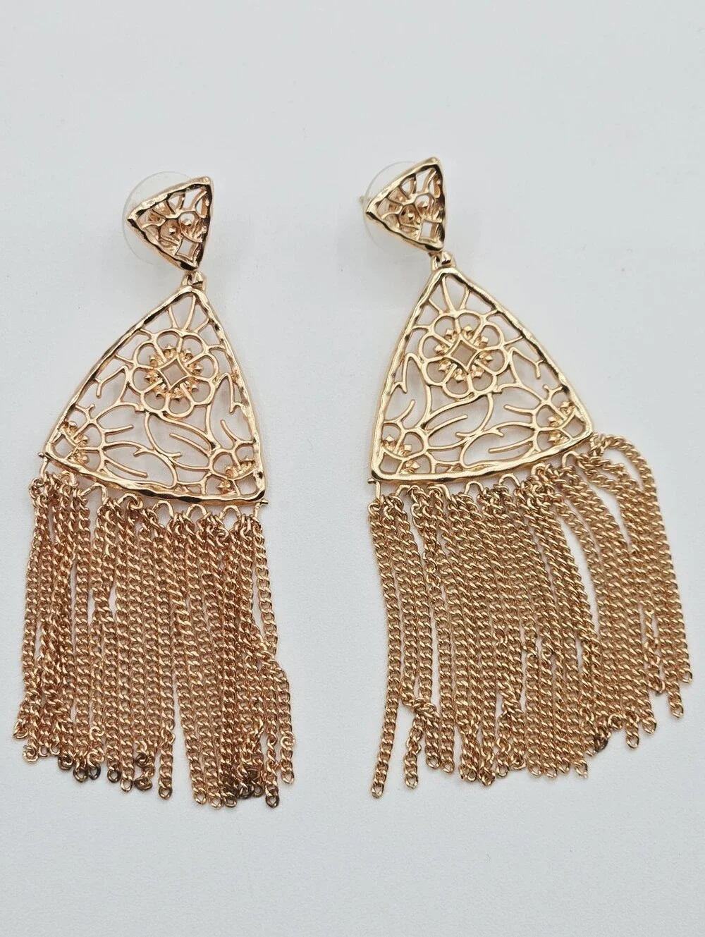 KENDRA SCOTT Ana Statement Earrings Rose Gold Plated